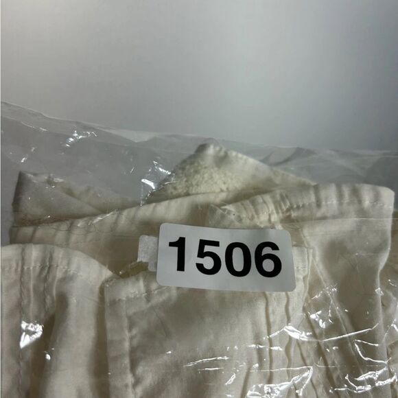 Andrew & Co ladies shirt button fairycore academia medium cotton y2k 90s crochet - Picture 8 of 9